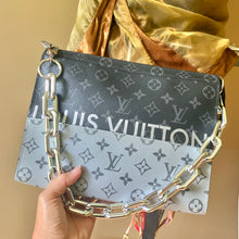 Load image into Gallery viewer, SILVER THICK PURSE CHAIN STRAP FOR LV  TOILETRY 26 MAKE-UP POUCH T26 AND OTHER HANDBAGS
