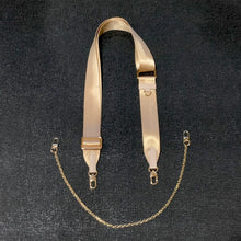 Load image into Gallery viewer, SPORTY BEIGE ADJUSTABLE BANDOULIERÉ STRAP &amp; GOLD CHAIN
